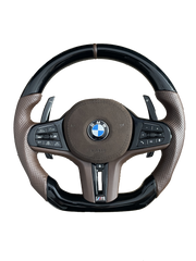 BMW G SERIES PIANO BLACK / COFFE BROWN LEATHER&ALCANTARA