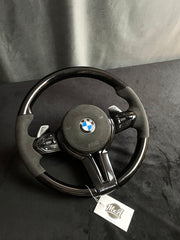 BMW F SERIES PIANO BLACK / CUSTOM STEERING WHEEL