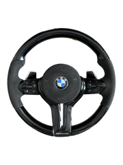 BMW F SERIES PIANO BLACK / CUSTOM STEERING WHEEL