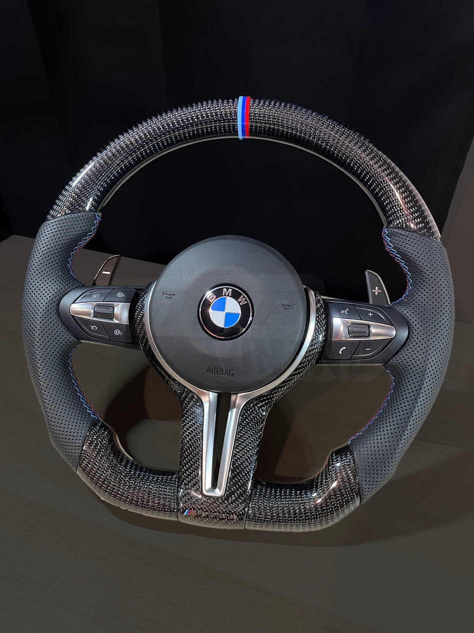 Volan BMW Custom | Carbon | Piele Perforată | M Performance | Seria F