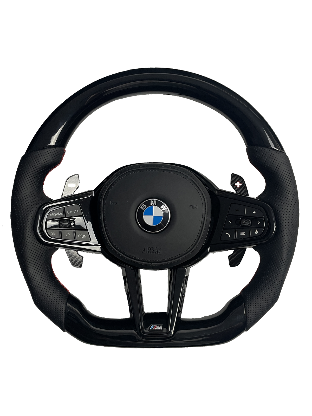 BMW G FACELIFT PIANO BLACK / CUSTOM STEERING WHEEL