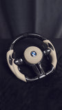 BMW F SERIES FORGED CARBON FIBRE / BEIGE LEATHER / CUSTOM STEERING WHEEL